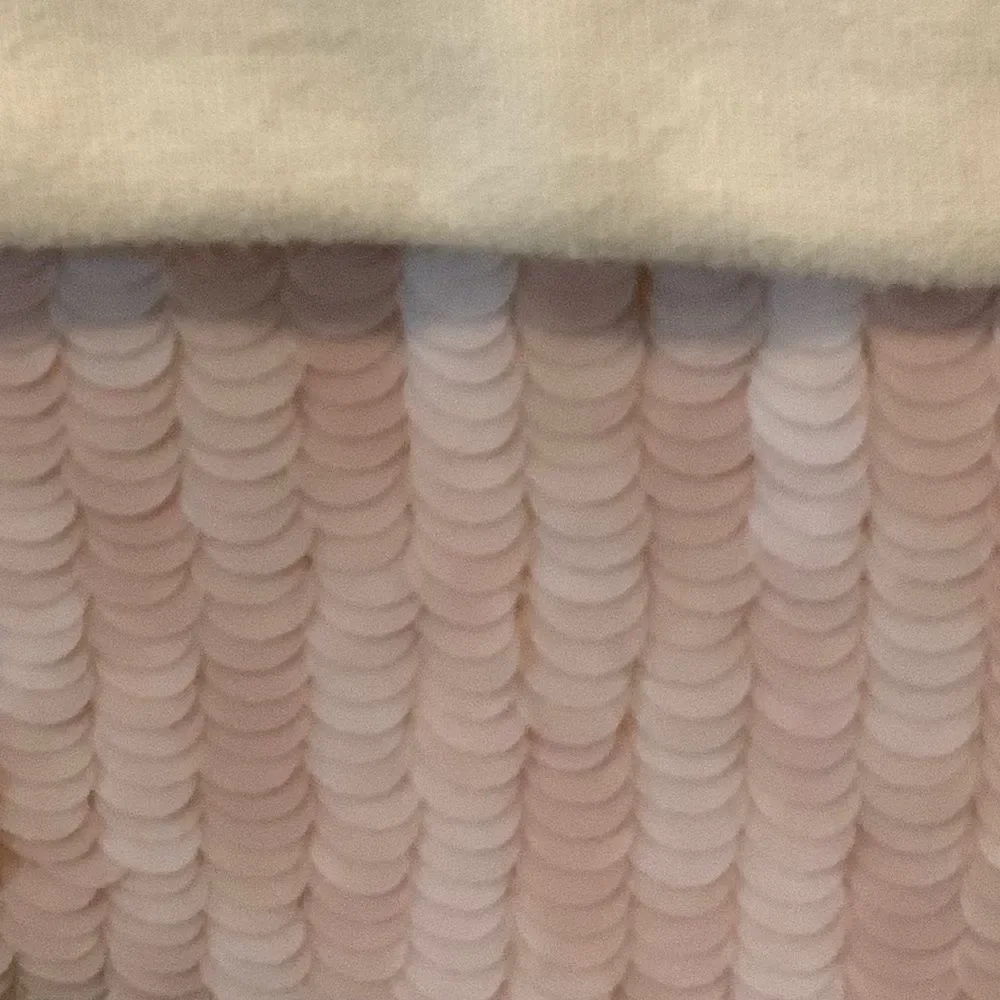 J. Crew Blush Pink Sequin-Trim Sweatshirt B7027 S Small